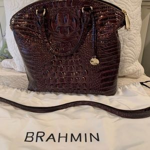 Plum large duxbury by Brahmin
